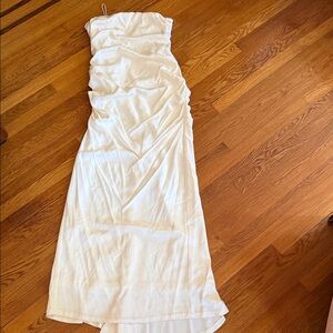 Nicole Miller Strapless White Dress